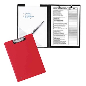 Image FolderSys Klemmbrettmappe 80003-80 DIN A4 rot Kunststoff