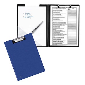 Image FolderSys Klemmbrettmappe 80003-40 DIN A4 blau Kunststoff