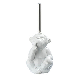 Image WENKO WC-Garnitur Monkey Quiet weiß Stein