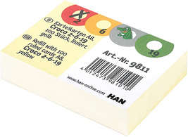 Image HAN Karteikarten für Lernkartei CROCO 2-6-19, A8 quer