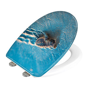 Image WENKO WC-Sitz mit Absenkautomatik Caretta blau
