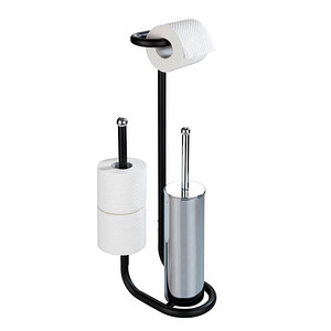 Image WENKO WC-Garnitur Universalo schwarz Metall
