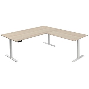 Image kerkmann Sitz-Steh-Schreibtisch Move 3 mit Anbau, ahorn
