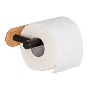 Image WENKO Toilettenpapierhalter Bamboo braun, schwarz