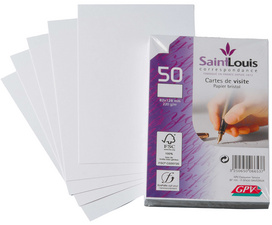 Image GPV Visitenkarten, 82 x 128 mm, weiß