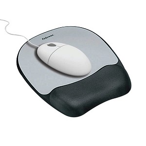 Image Fellowes Mousepad mit Handgelenkauflage Memory Foam silber