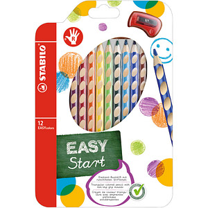 Image STABILO Buntstifte EASYcolors, für Rechtshänder, 12er Etui aus Karton/Kunststof