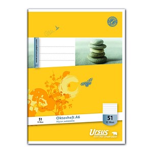 Image 10 Ursus Schulhefte Lineatur 51 liniert DIN A6 ohne Rand, 32 Blatt