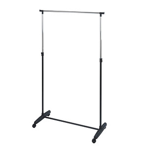 Image WENKO Teleskop-Garderobe Mikey schwarz Metall 90,0 x 103,0-170,0 cm