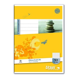 Image 10 Ursus Schulhefte Lineatur 52 kariert DIN A6 ohne Rand, 32 Blatt