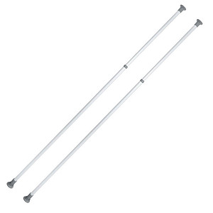 Image WENKO Herkules Teleskopstange für Garderobensystem silber 7,5 x 7,5 x 165,0-300,0 cm