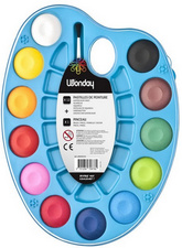 Image Wonday Deckfarbkasten auf Palette, 12 Farben