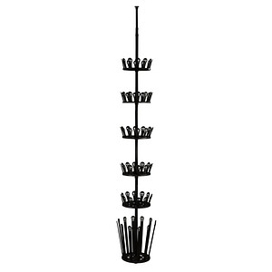 Image WENKO Teleskop-Schuhregal Achilles schwarz 30,0 x 30,0 x 100,0-300,0 cm