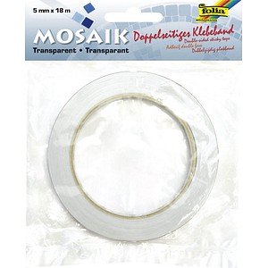 Image folia Doppelseitiges Klebeband, 5 mm x 18 m, transparent