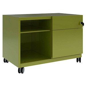 Image BISLEY Note™ Caddy Rollcontainer grün 2 Auszüge 80,0 x 49,0 x 56,3 cm