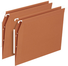 Image HAMELIN ELBA Dossiers suspendus DEFI FLEX, pour armoire, fond 15 mm orange, car