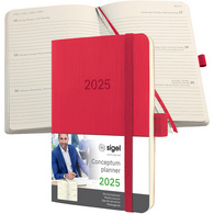 Image sigel Buchkalender Conceptum 2025, ca. DIN A6, rot