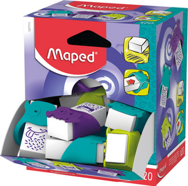 Image Maped Kunststoff-Radierer LITTLE MONSTER, farbig sortiert