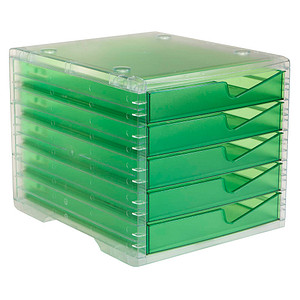 Image styro Schubladenbox styroswingbox light  gecko DIN C4 mit 5 Schubladen