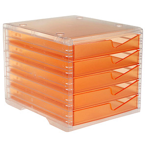 Image styro Schubladenbox styroswingbox light  apricot DIN C4 mit 5 Schubladen