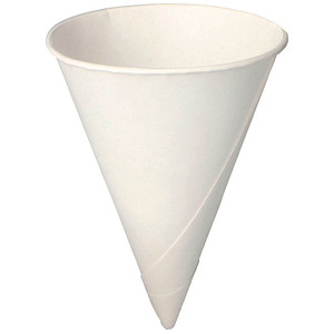 Image PAPSTAR Spitzbecher, aus Zuckerrohrpapier, weiß, 120 ml