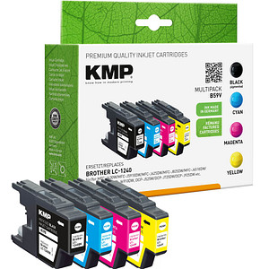 Image 4 KMP B59V schwarz, cyan, magenta, gelb Tintenpatronen ersetzen brother LC1240VALBP
