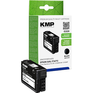 Image KMP E222X schwarz Tintenpatrone ersetzt EPSON 34XL (T3471)