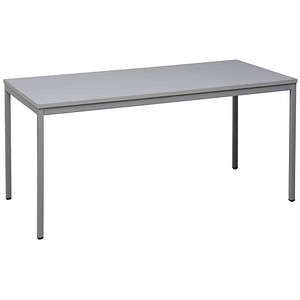 Image Gürkan Mehrzwecktisch grau rechteckig, Vierkantrohr grau, 120,0 x 80,0 x 75,0 cm