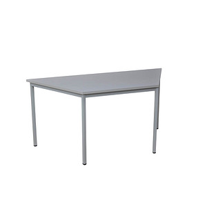Image Gürkan Mehrzwecktisch grau Trapezform, Vierkantrohr grau, 120,0 x 60,0 x 75,0 cm