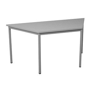 Image Gürkan Mehrzwecktisch grau Trapezform, Vierkantrohr grau, 160,0 x 80,0 x 75,0 cm