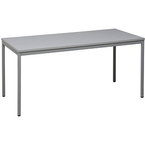 Image Gürkan Mehrzwecktisch grau rechteckig, Vierkantrohr grau, 140,0 x 70,0 x 75,0 cm