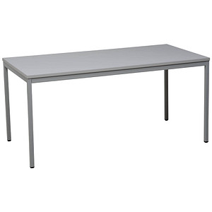 Image Gürkan Mehrzwecktisch grau rechteckig, Vierkantrohr grau, 180,0 x 80,0 x 75,0 cm