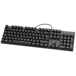 Image hama MKC-650 Tastatur kabelgebunden schwarz