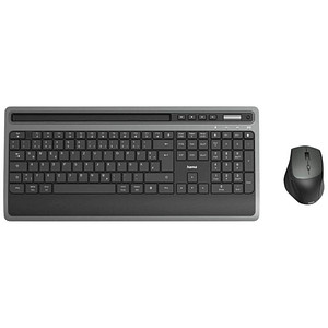 Image hama KMW-600 Plus Tastatur-Maus-Set kabellos schwarz, anthrazit