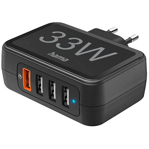 Image hama Ladeadapter schwarz, 33 Watt