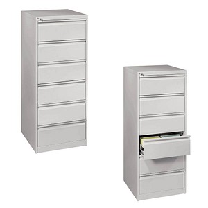 Image CP C 2000 Acurado Karteischrank lichtgrau mit 6 Schubladen 55,3 x 59,0 x 135,7 cm