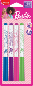 Image Maped Whiteboard-Marker Barbie, 4er Blister