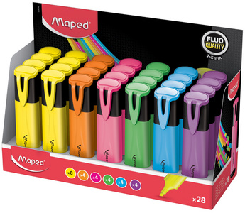 Image Maped Textmarker FLUO'PEPS Classic, 28er Display