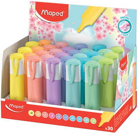Image Maped Textmarker FLUO'PEPS PASTEL, 30er Display