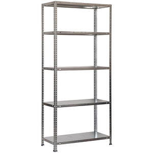 Image Simon Rack Schwerlastregal COMFORT PLUS 5/500 707100014201055 silber 100,0 x 50,0 x 200,0 cm