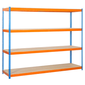 Image Simon Rack Schwerlastregal ECOFORTE 1206-4 458100047201264 orange, blau 120,0 x 60,0 x 200,0 cm