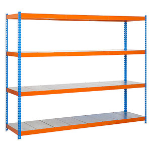 Image Simon Rack Schwerlastregal SIMONFORTE 2406-4 457100045202464 blau, orange 240,0 x 60,0 x 200,0 cm