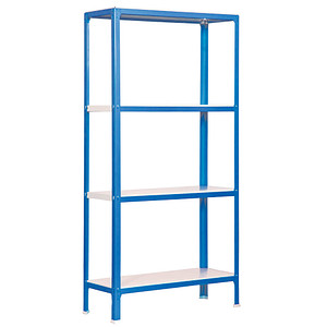 Image Simon Rack Schwerlastregal HOMECLICK MINI 4/400 442100209168044 blau 80,0 x 40,0 x 160,0 cm