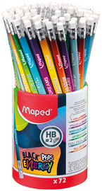 Image Maped Bleistift BLACK'PEPS ENERGY, Härtegrad: HB,72er Köcher