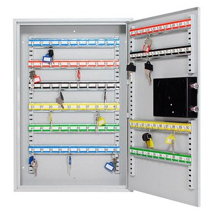 Image ROTTNER S100 EL Schlüsselkasten grau mit 100 Haken Elektronikschloss