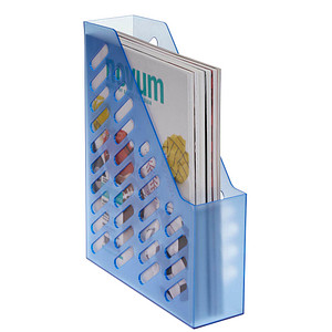 Image Stehsammler 1601-T-64 blau-transparent Kunststoff, DIN C4