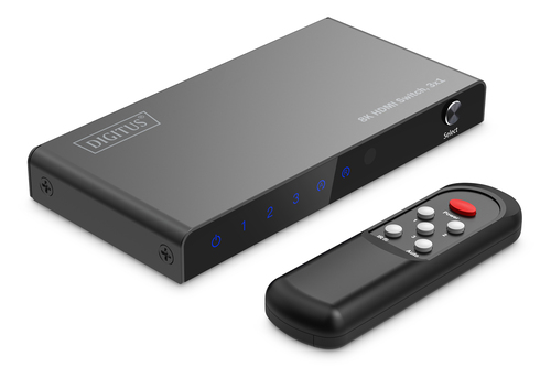 Image DIGITUS HDMI Switch, 3x1 8K/60Hz HDR, HDCP 2.3