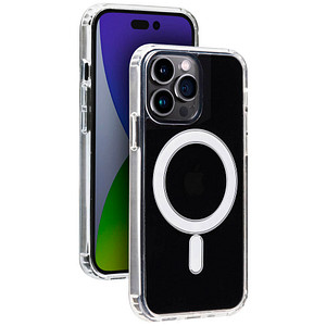 Image bigben Hybrid Case mit MagSafe Handy-Cover für Apple iPhone 14 Pro transparent