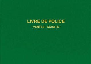 Image ELVE Registre "Livre de police métaux précieux", 200 pages
