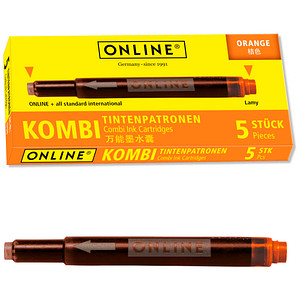 Image ONLINE® 17174/12 Tintenpatronen für Füller orange 5 St.